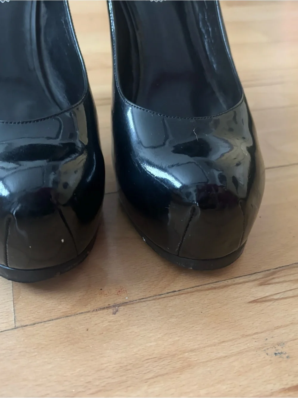 Saint Laurent Womens Black Leather Platform Stiletto Tribtoo Pumps EU 41